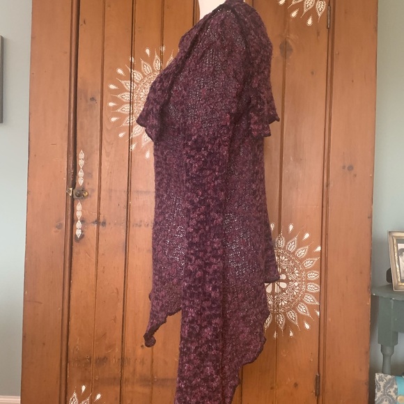 Purple & black airy sweater from Touch Toronto. - Picture 3 of 6